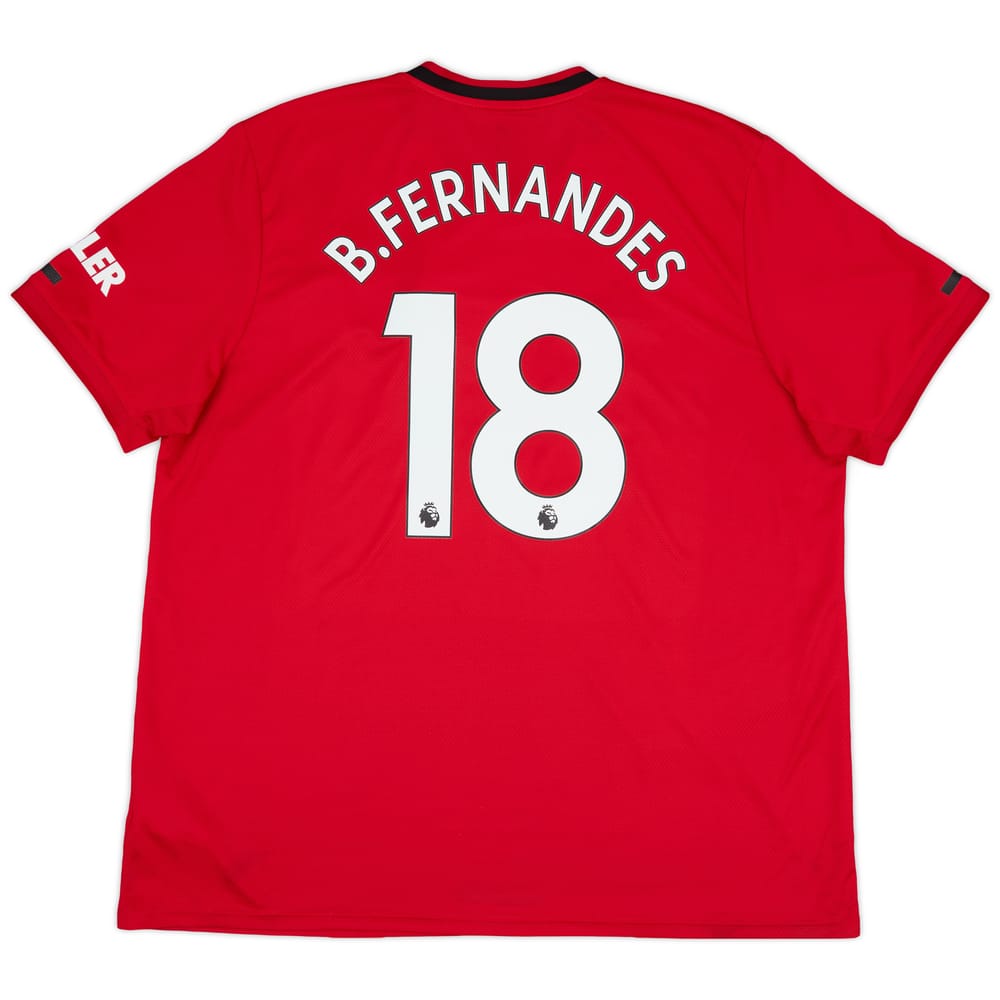 2019-20 Manchester United Home Shirt B.Fernandes #18 - 8/10 - (XXL)