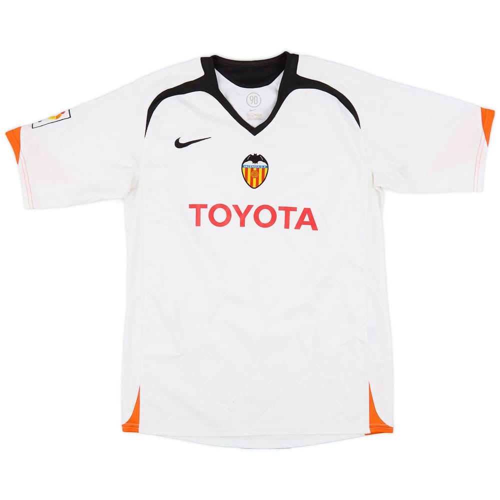 2004-05 Valencia Home Shirt - 6/10 - (XL.Boys)