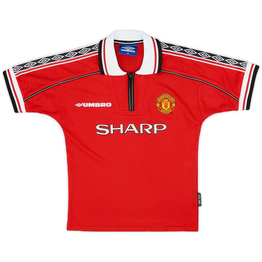 1998-00 Manchester United Home Shirt - 8/10 - (S.Boys)