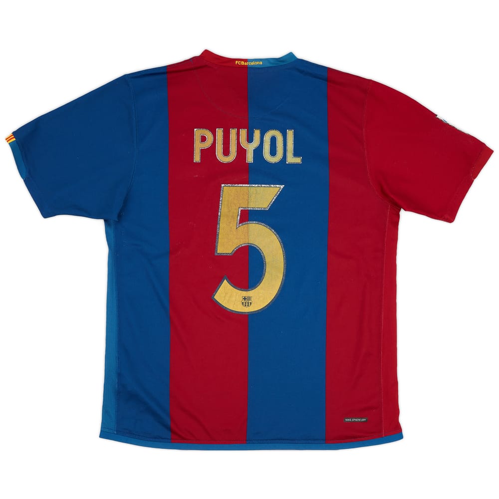 2006-07 Barcelona Home Shirt Puyol #5 - 4/10 - (L)
