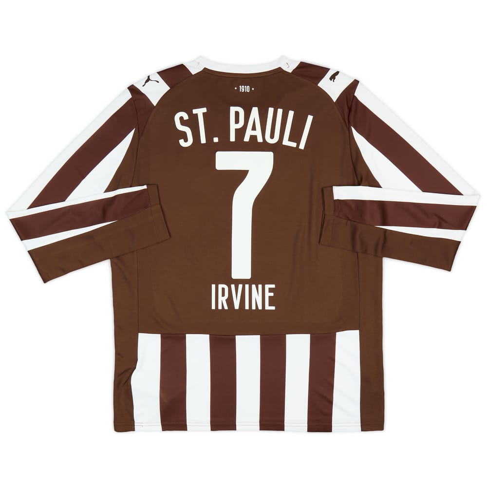 2025-26 St Pauli Home L/S Shirt Irvine #7