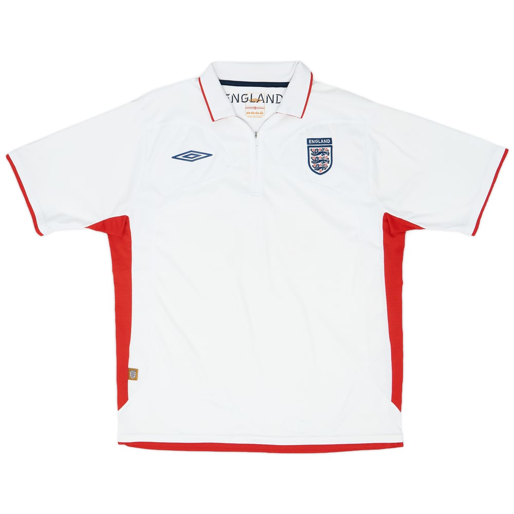 2007-09 England Umbro 1/4 Zip Polo Shirt - 9/10 - (L)