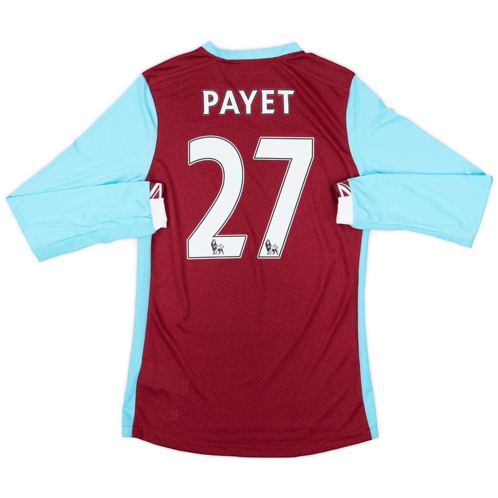 2016-17 West Ham Home L/S Shirt Payet #27 (S)