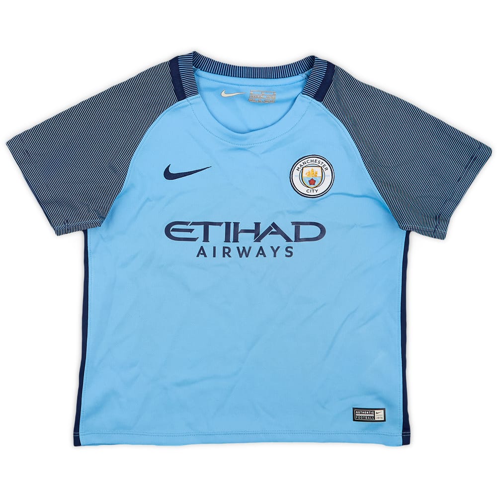 2016-17 Manchester City Home Shirt - 8/10 - (5-6 Years)