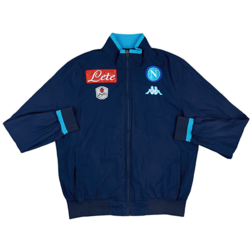 2015-16 Napoli Kappa Track Jacket - 8/10 - (L)