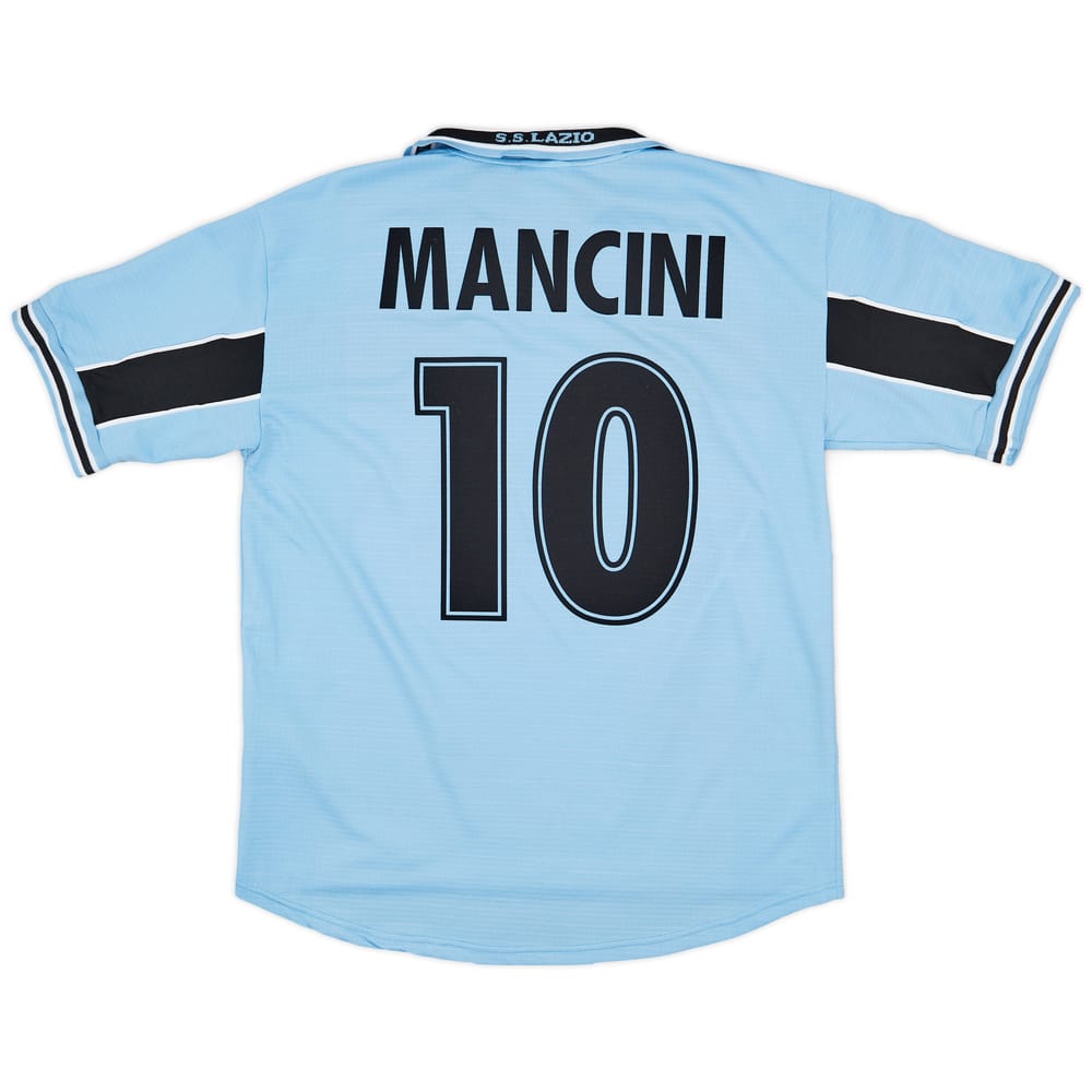 1998-00 Lazio Home Shirt Mancini #10 - 9/10 - (L)