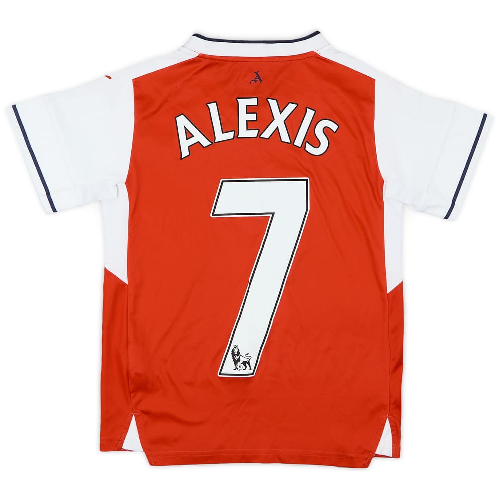 2016-17 Arsenal Home Shirt Alexis #7 - 9/10 - (S.Boys)