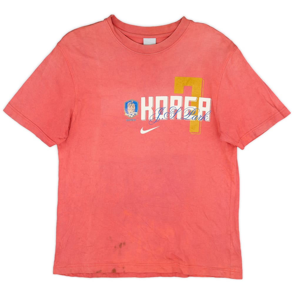 2006-07 South Korea Nike Graphic Tee J.S. Park #7 - 5/10 - (L)