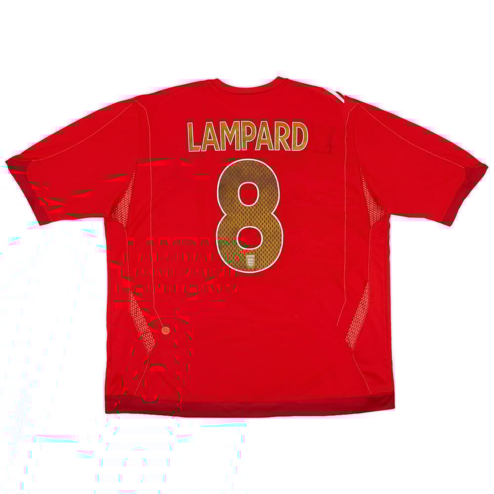2006-08 England Away Shirt Lampard #8 - 5/10 - (XXL)