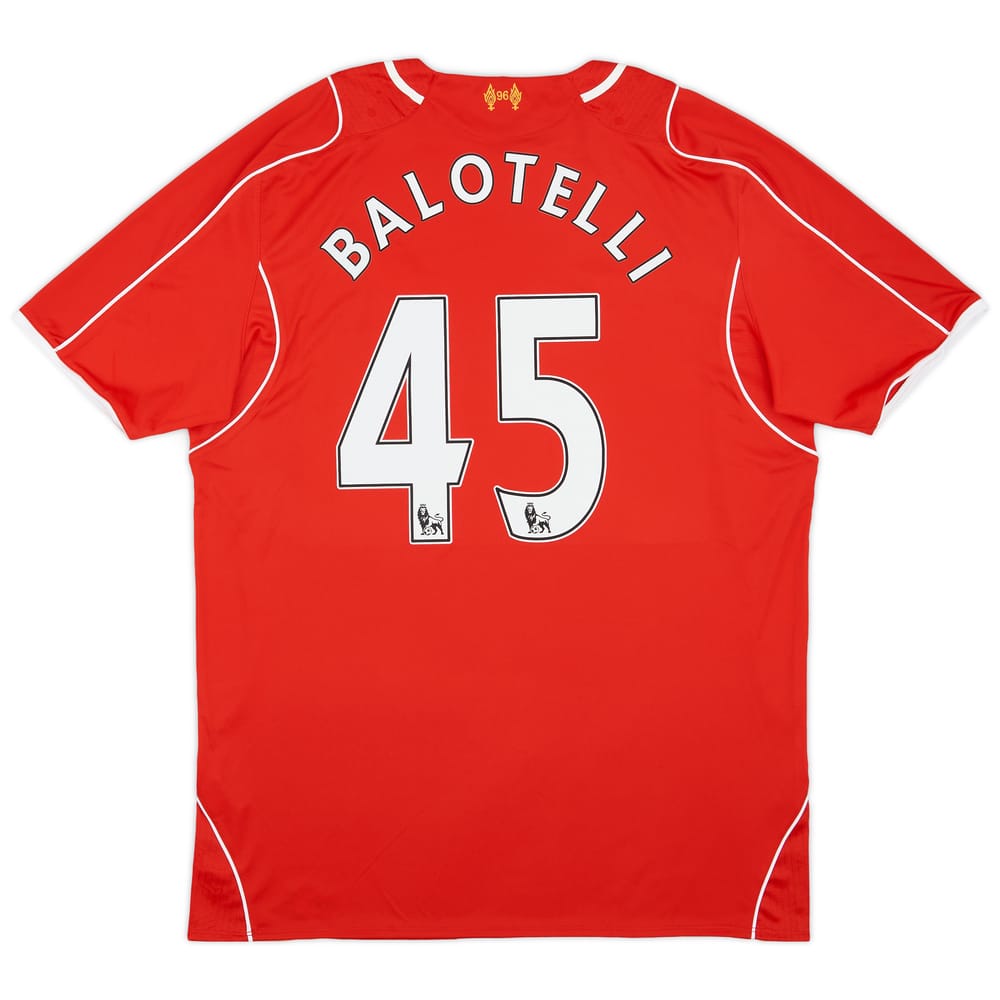 2014-15 Liverpool Home Shirt Balotelli #45 (XL)