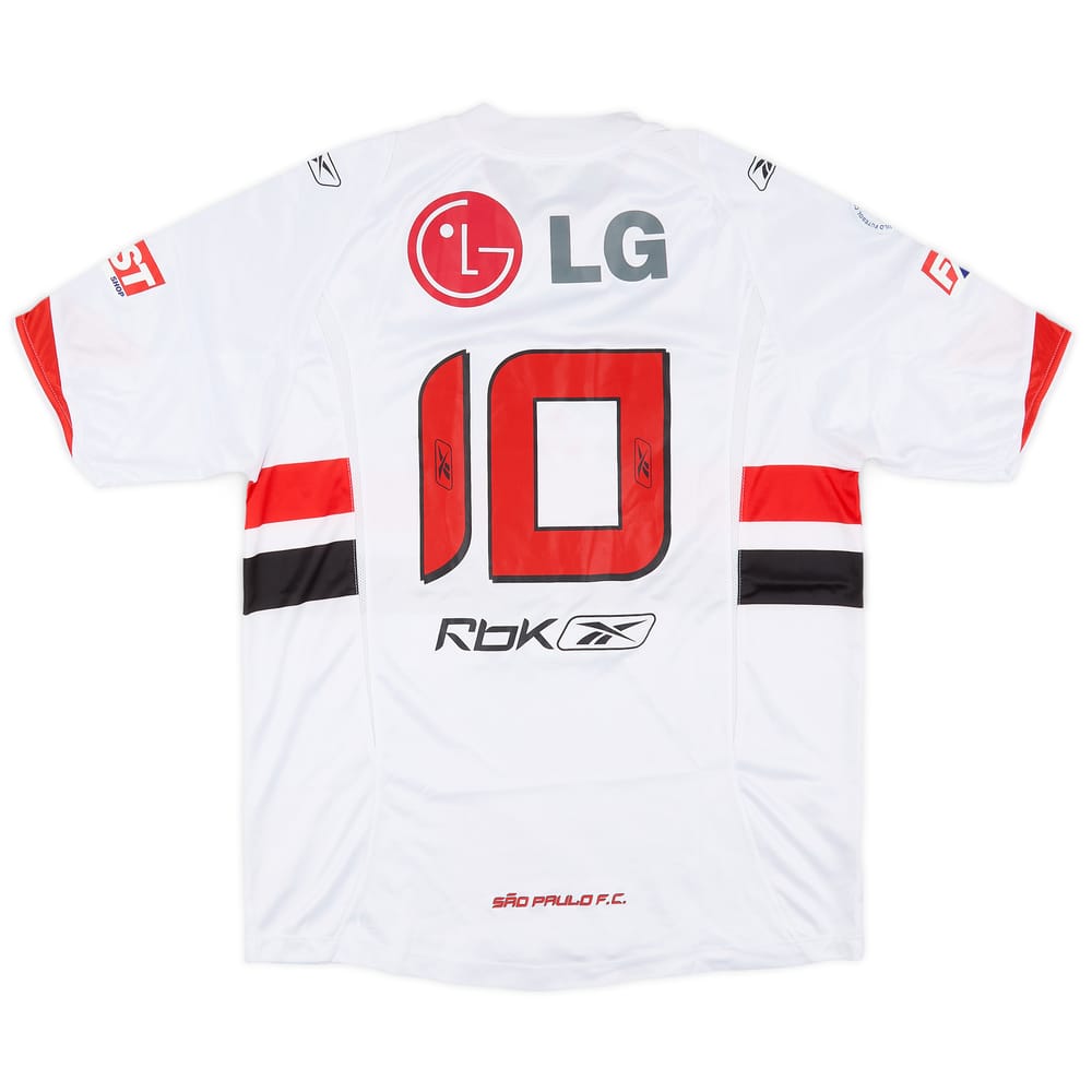 2007-08 Sao Paulo Home Shirt #10 - 9/10 - (L)