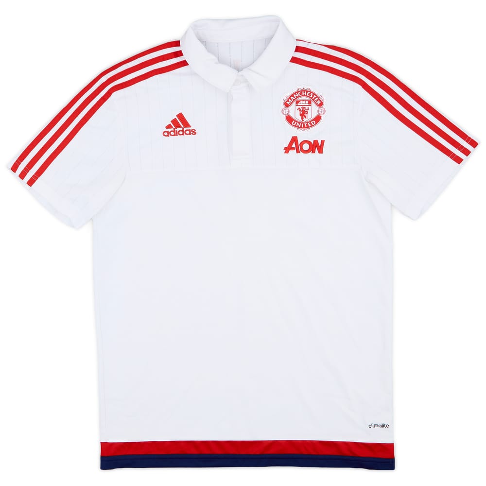 2015-16 Manchester United adidas Polo Shirt - 8/10 - (M)