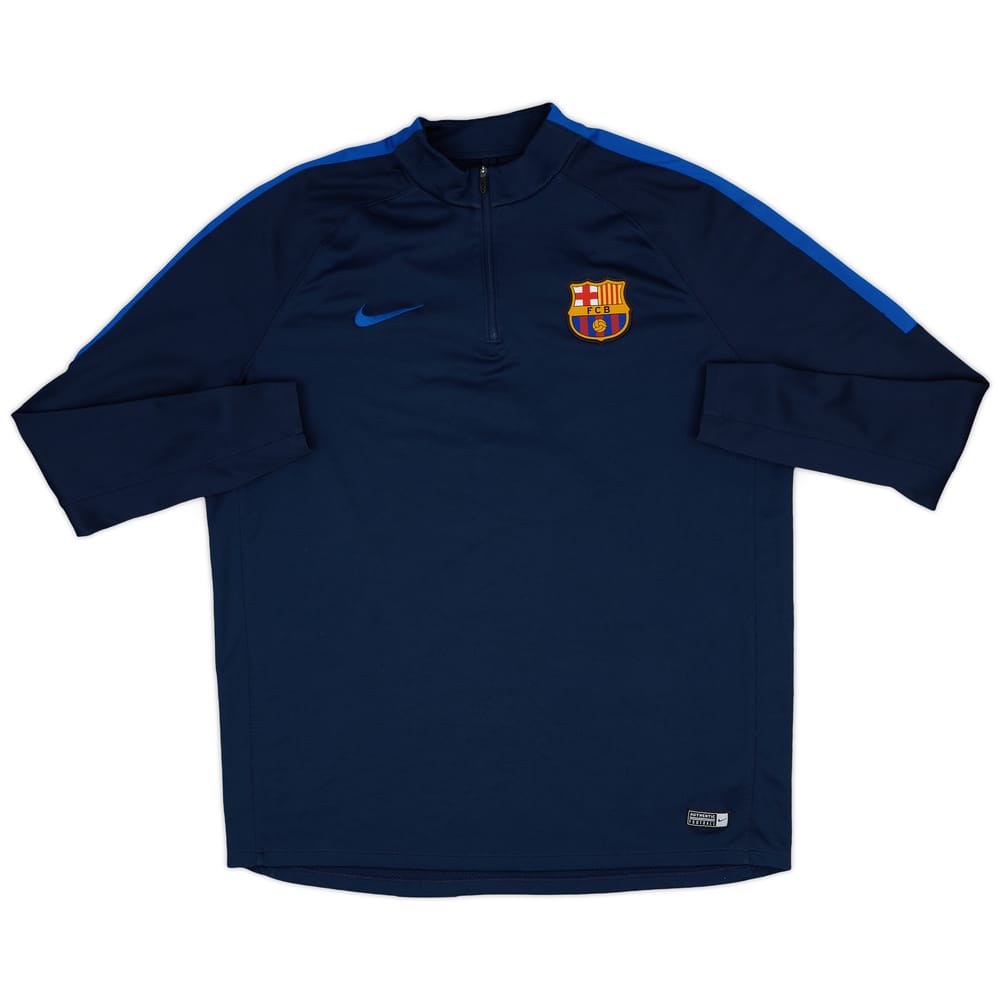 2016-17 Barcelona Nike 1/4 Zip Training Top - 7/10 - (XXL)