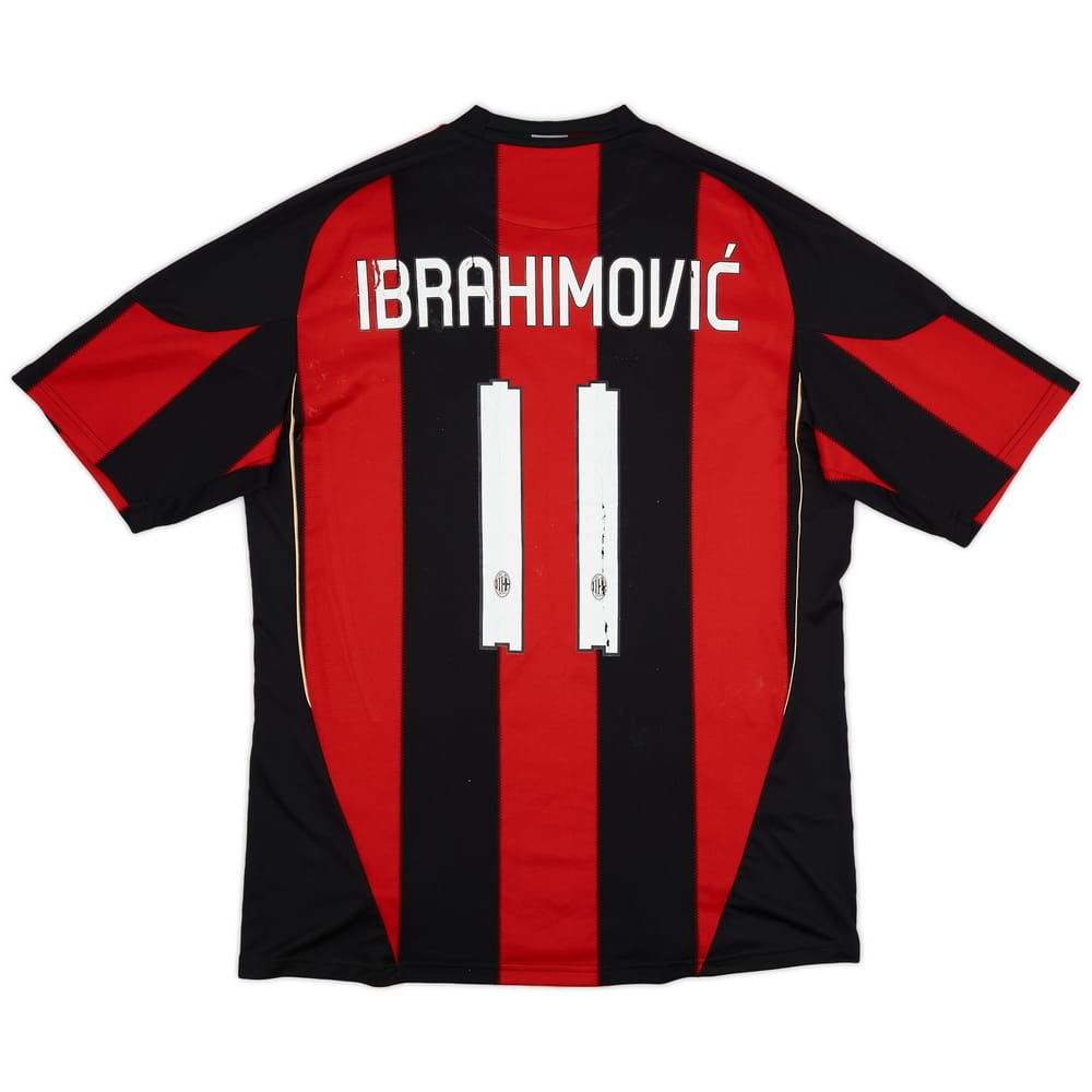 2010-11 AC Milan Home Shirt Ibrahimovic #11 - 6/10 - (L)