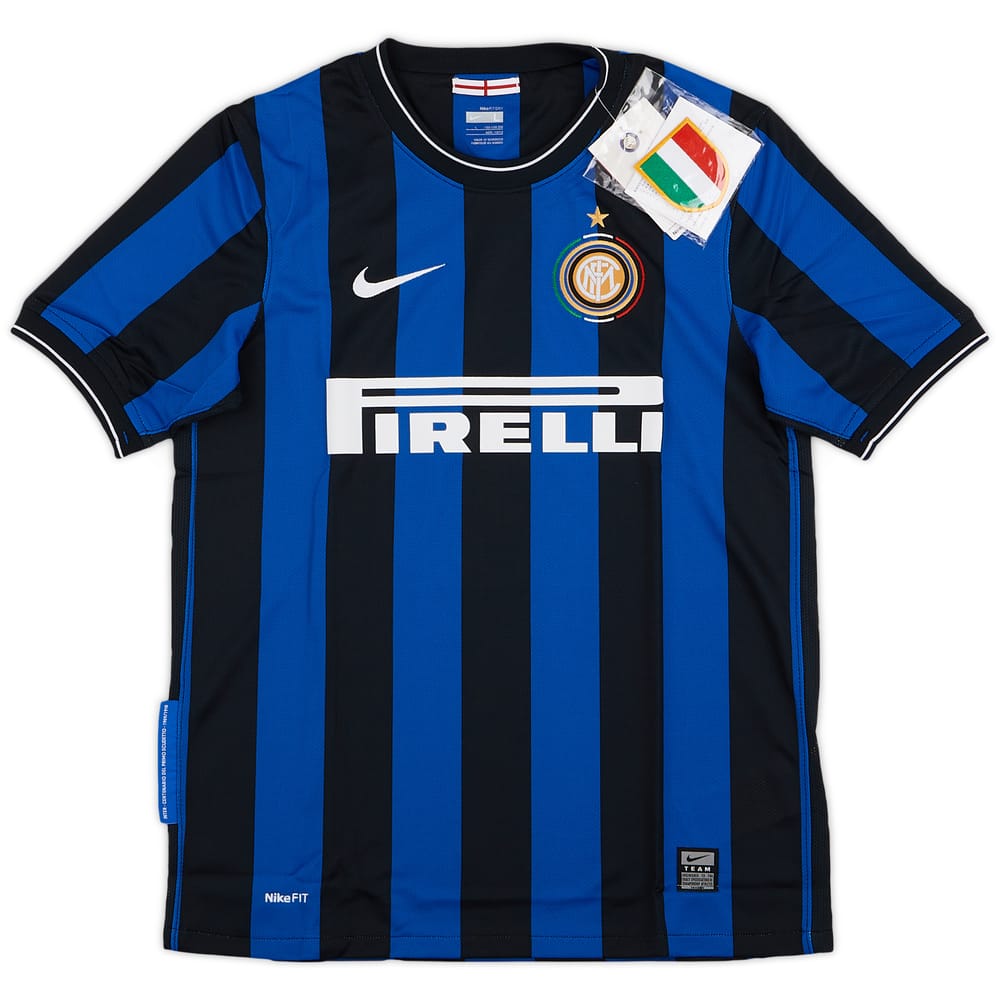 2009-10 Inter Milan Home Shirt (L.Boys)