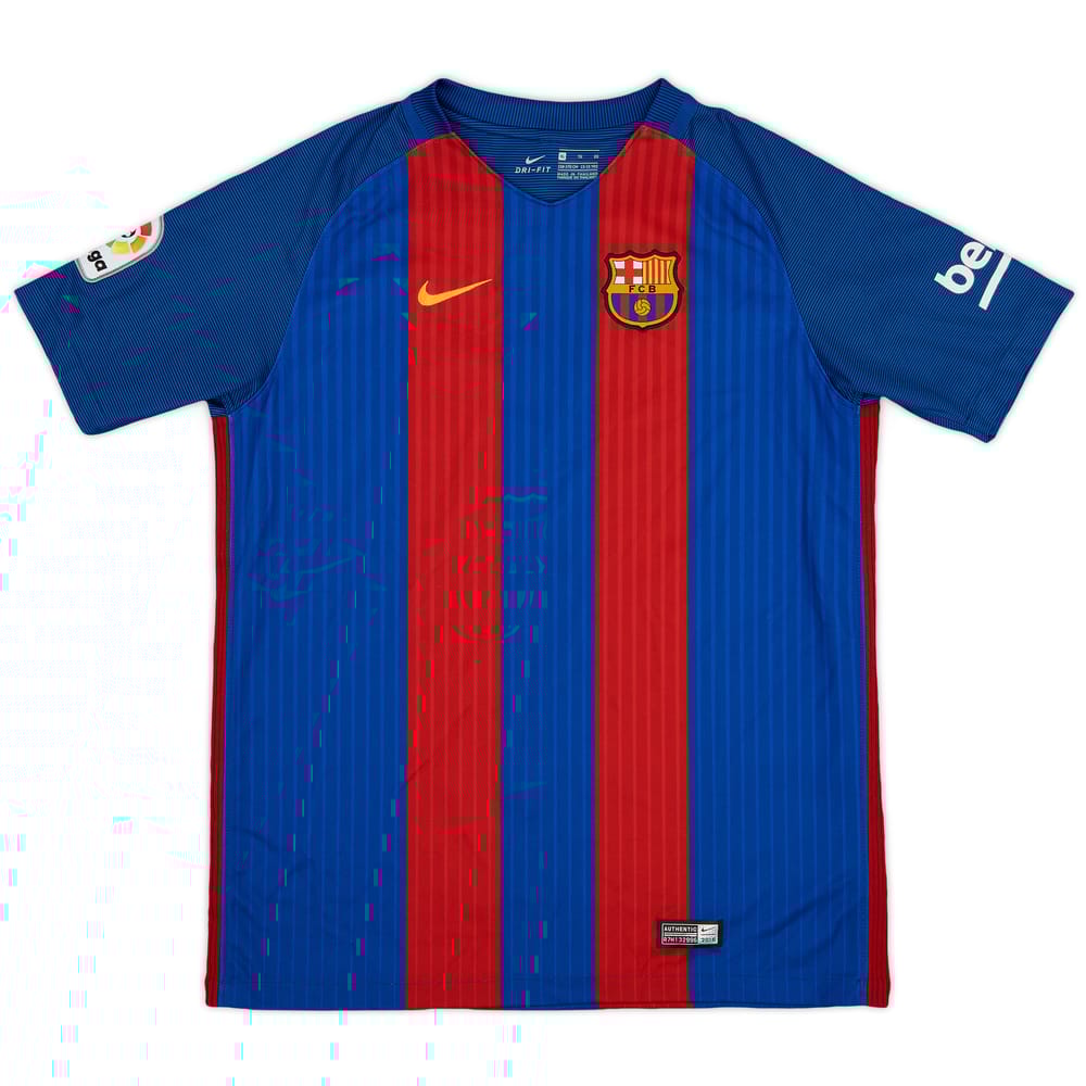 2016-17 Barcelona Home Shirt - 9/10 - (XL.Boys)