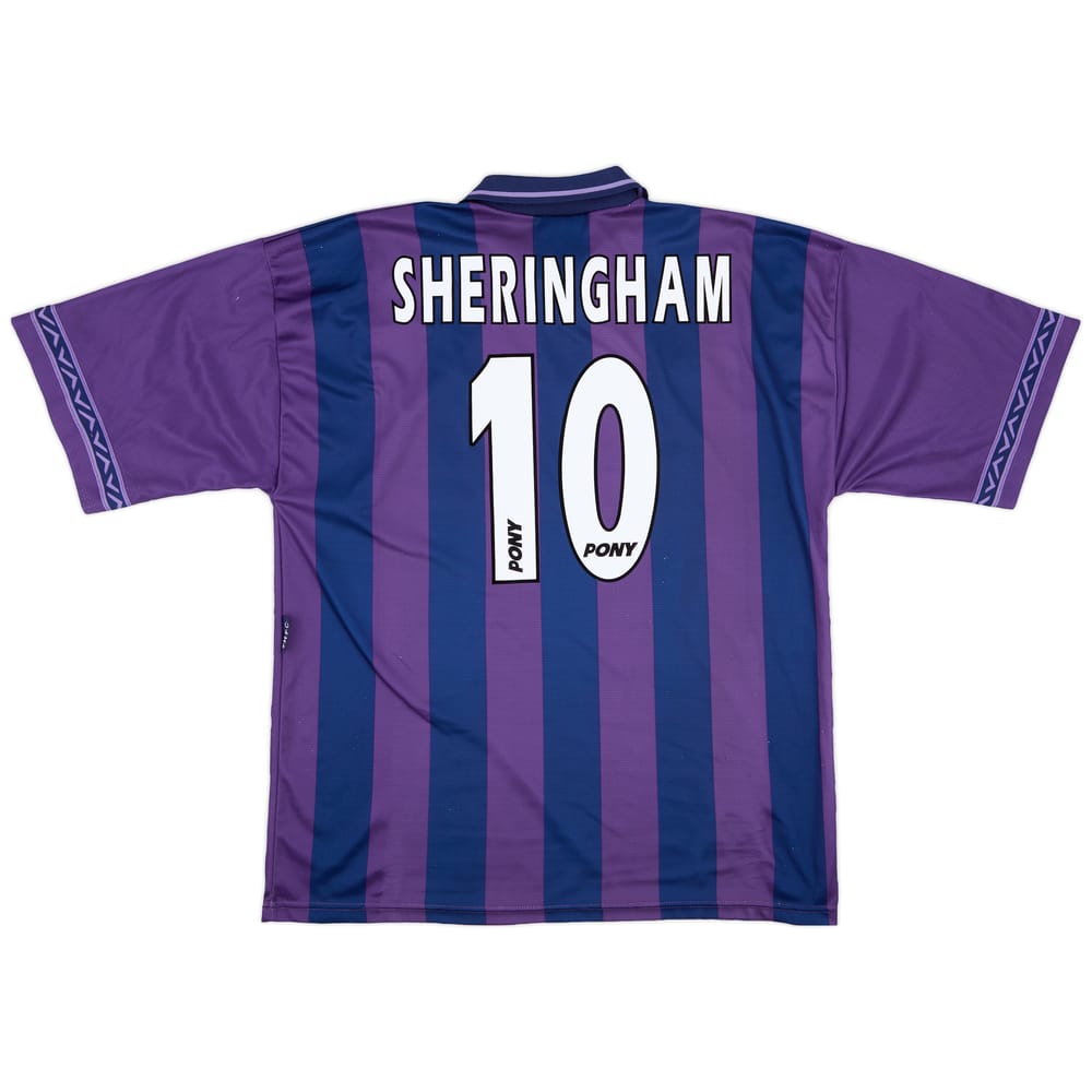 1995-97 Tottenham Away Shirt Sheringham #10 - 8/10 - (XL)