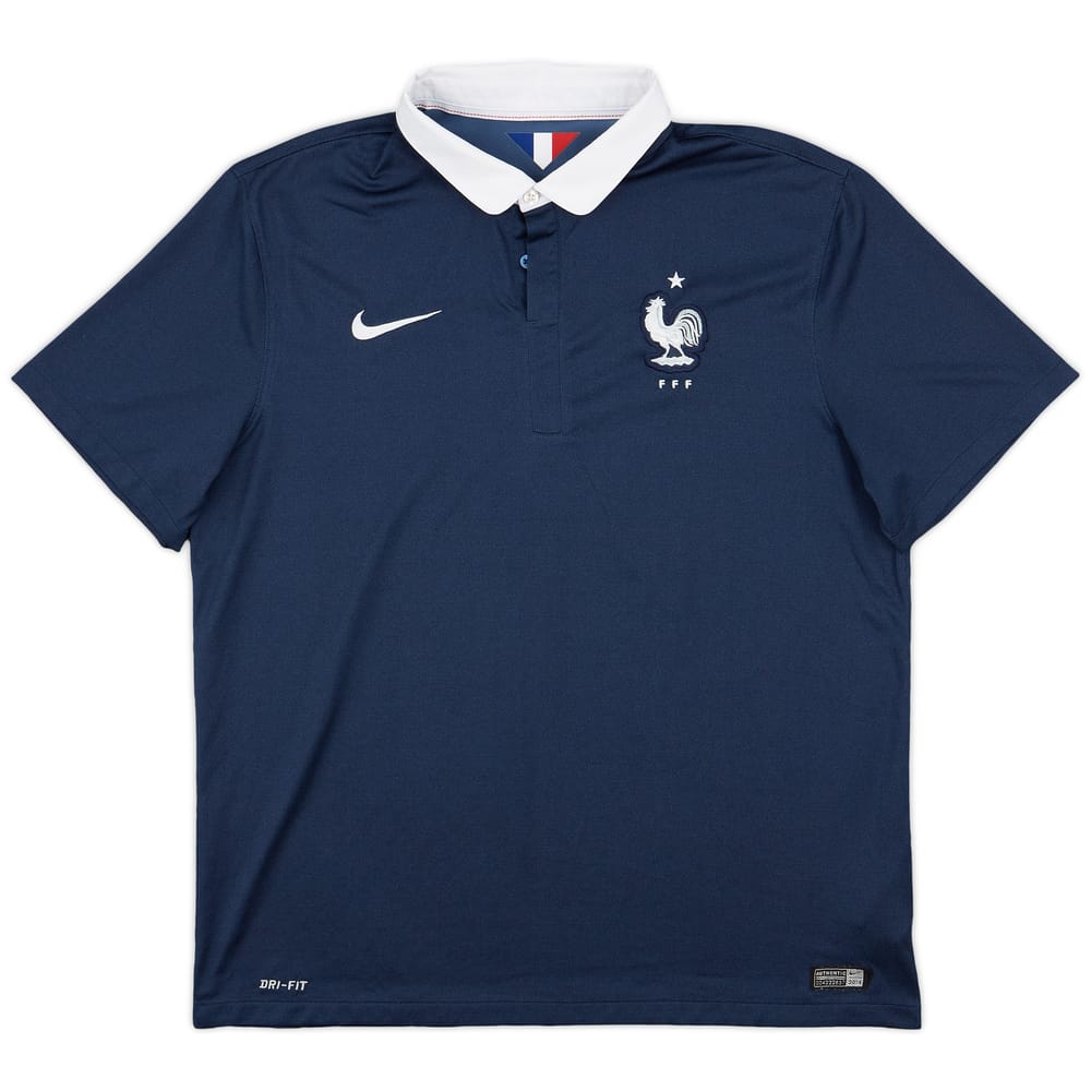 2014-15 France Home Shirt - 9/10 - (XL)