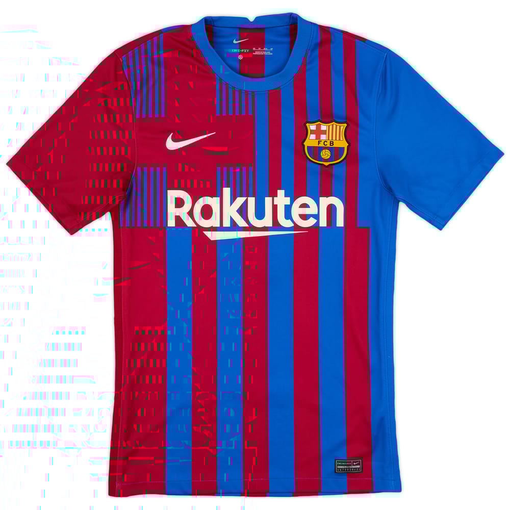 2021-22 Barcelona Home Shirt - 8/10 - (XS)