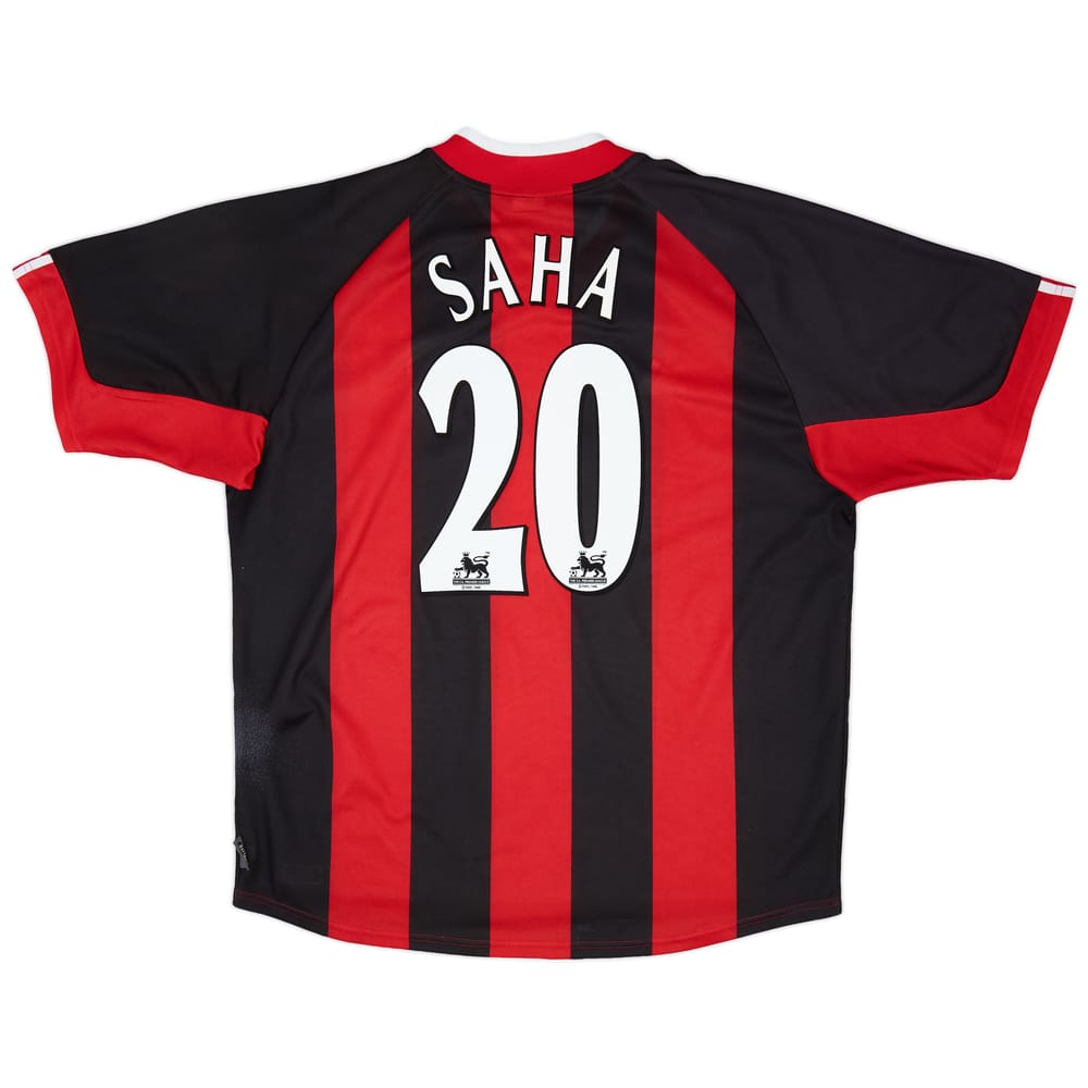 2001-02 Fulham Away Shirt Saha #20 - 9/10 - (XL)
