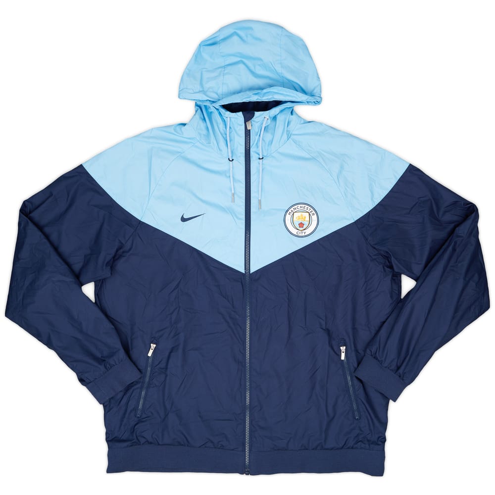 2017-18 Manchester City Nike Hooded Rain Jacket - 7/10 - (XL)