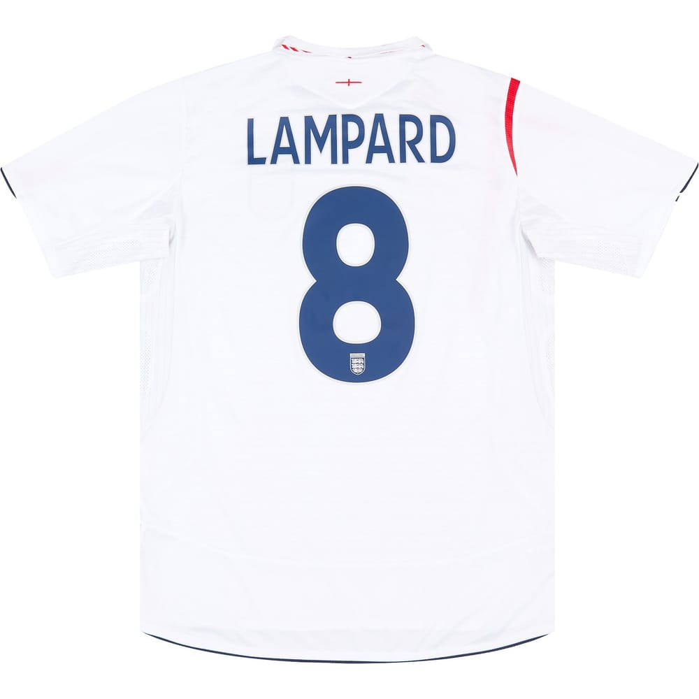 2005-07 England Home Shirt Lampard #8 - 6/10 - (S)