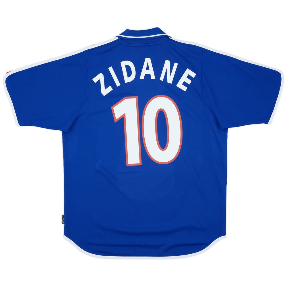 2000-02 France Home Shirt Zidane #10 - 9/10 - (L)