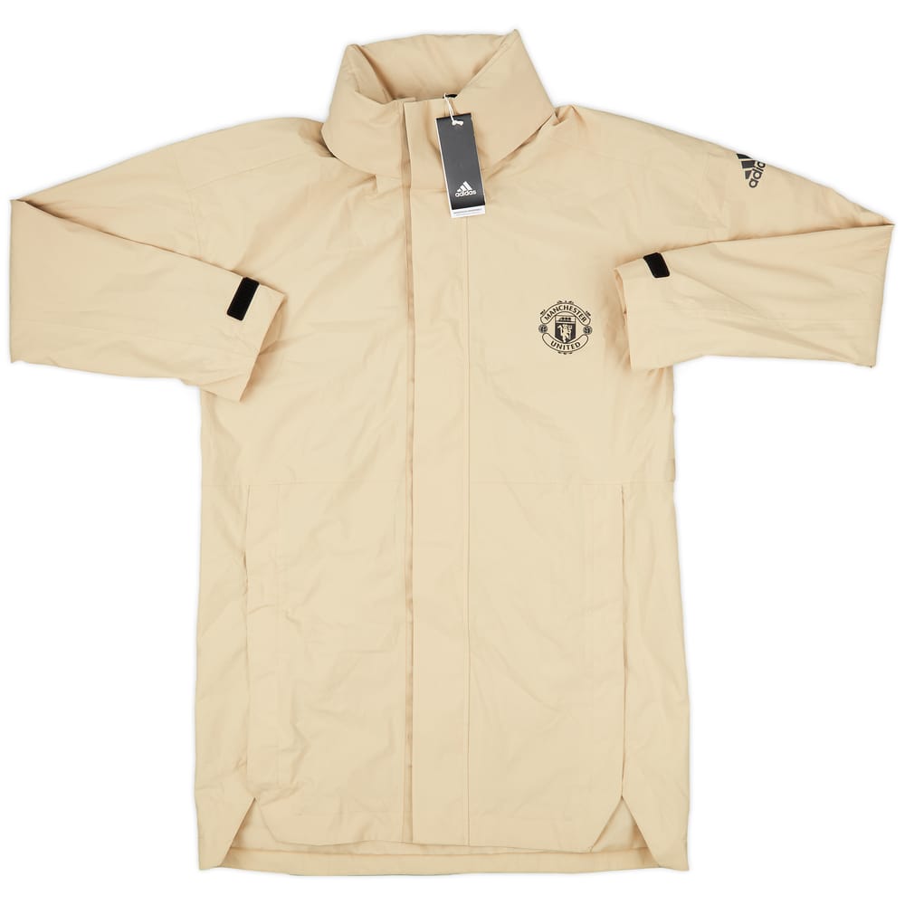 2019-20 Manchester United adidas Hooded Bench Coat (S)