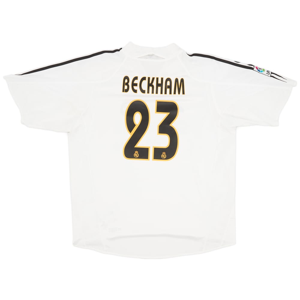 2004-05 Real Madrid Home Shirt Beckham #23 - 6/10 - (XL)