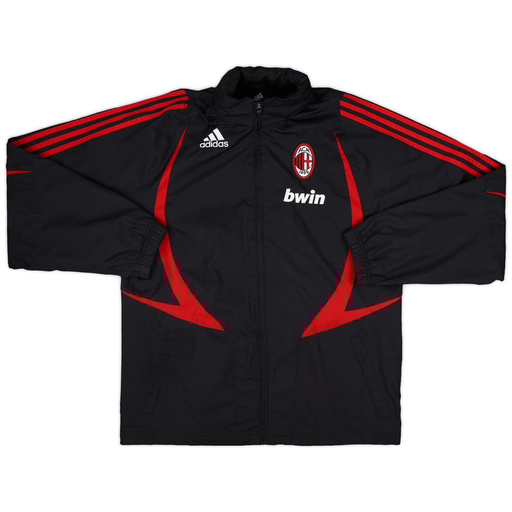 2007-08 AC Milan adidas Hooded Rain Jacket - 9/10 - (S)