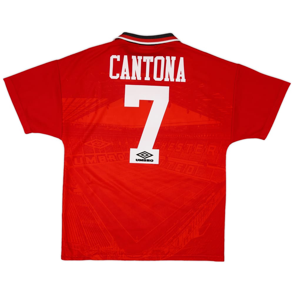1994-96 Manchester United Home Shirt Cantona #7 - 9/10 - (M)
