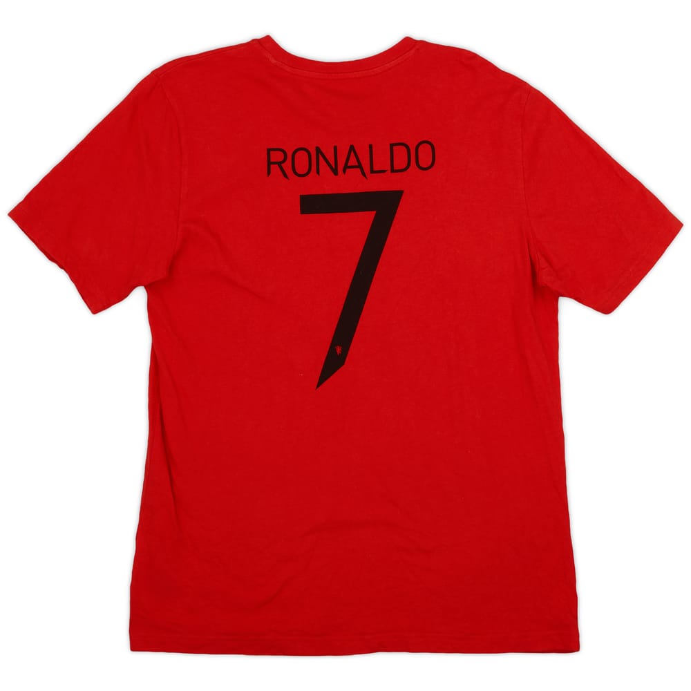 2021-22 Manchester United adidas Cotton Tee Ronaldo #7 - 8/10 - (L)