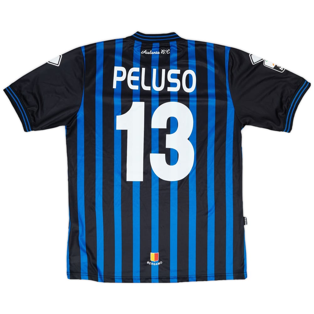 2010-11 Atalanta Match Issue Home Shirt Peluso #13