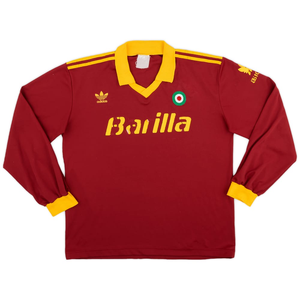 1991-92 Roma Home L/S Shirt - 4/10 - (L)