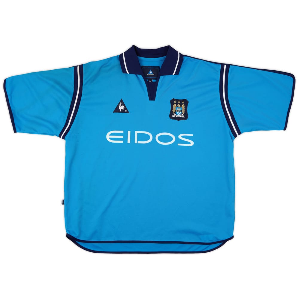 2001-02 Manchester City Home Shirt - 9/10 - (XL)