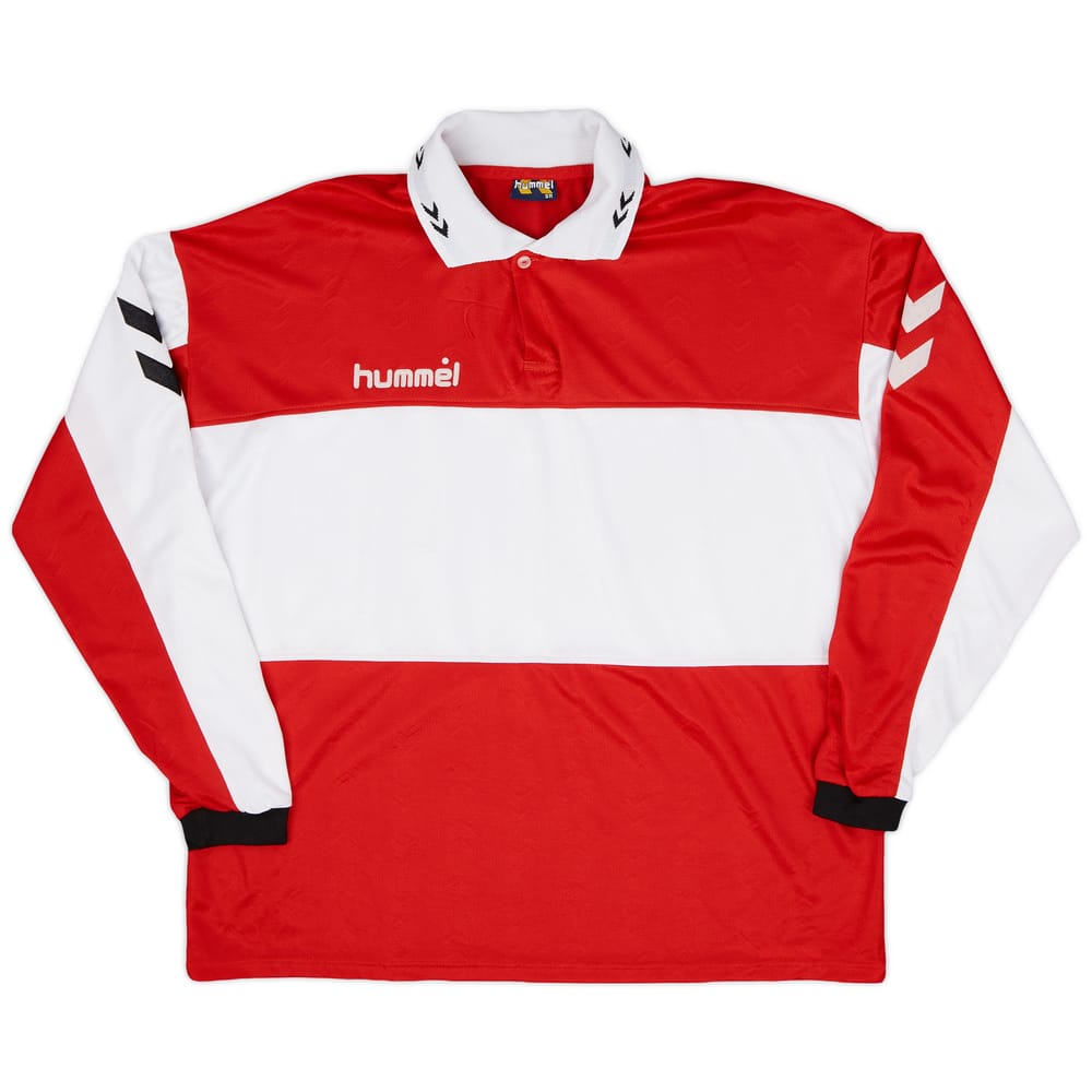 1990s Hummel Template L/S Shirt - 8/10 - (XXL)