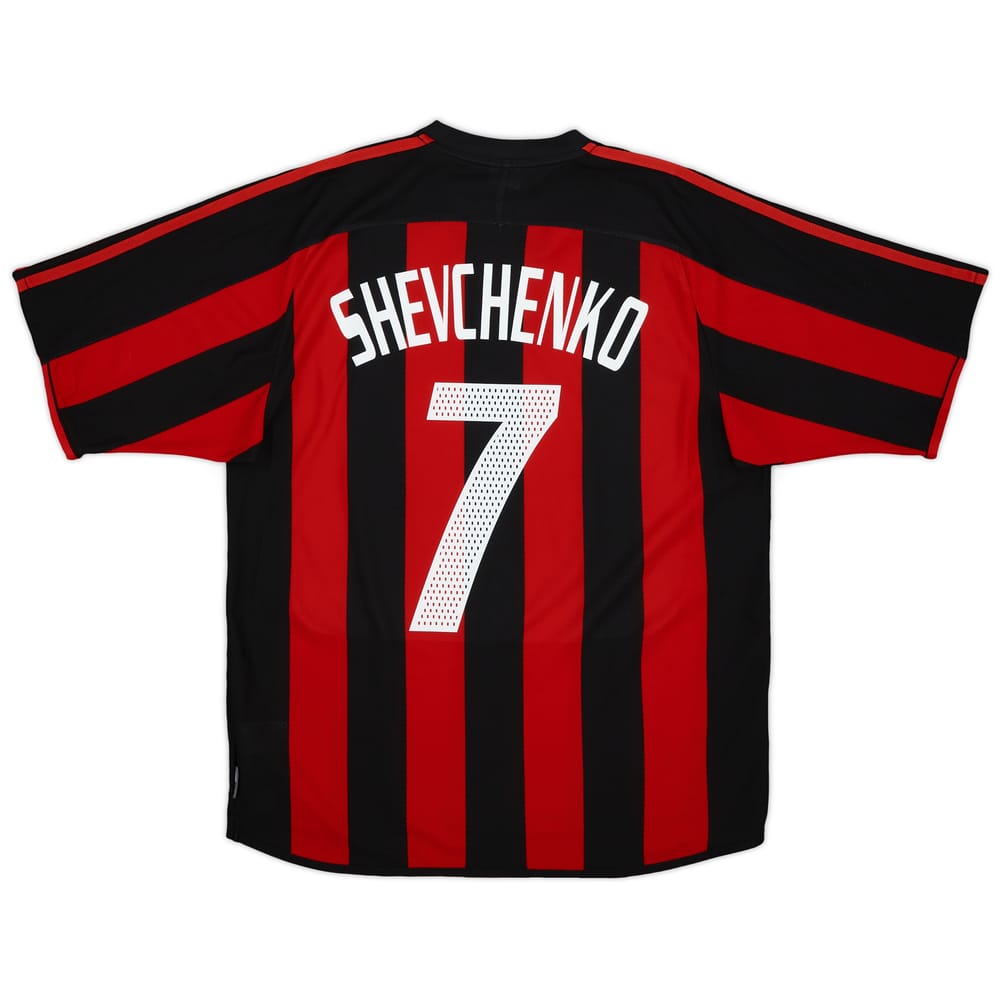 2003-04 AC Milan Home Shirt Shevchenko #7 - 7/10 - (M)