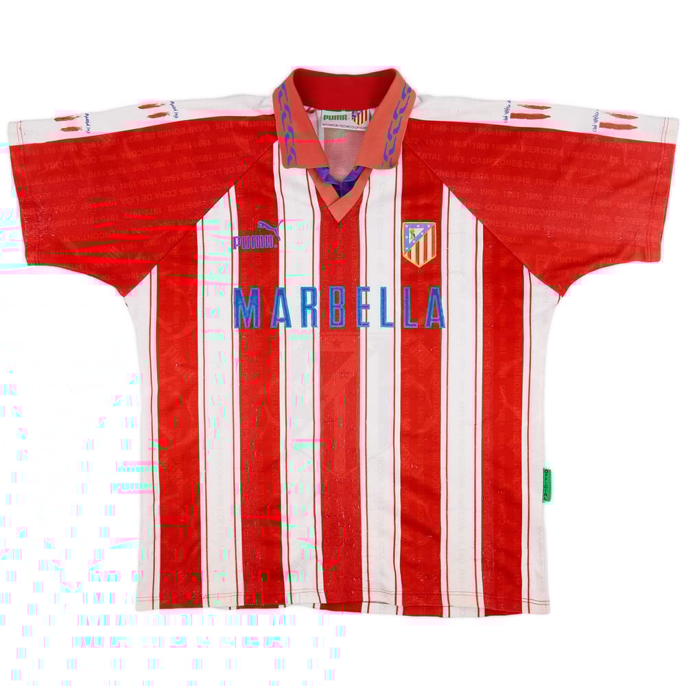1995-96 Atletico Madrid Home Shirt - 5/10 - (L)