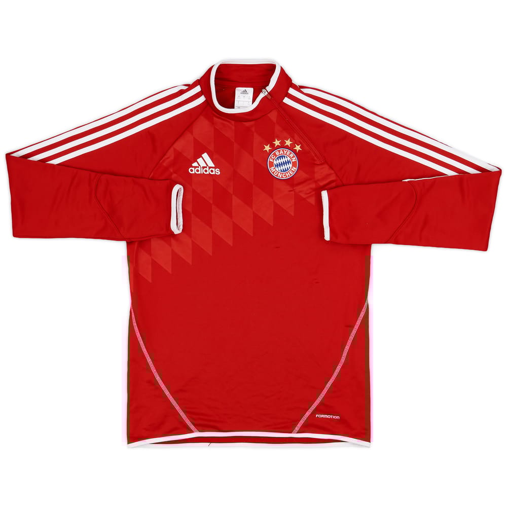 2013-14 Bayern Munich adidas 1/4 Zip Training Top - 9/10 - (S)