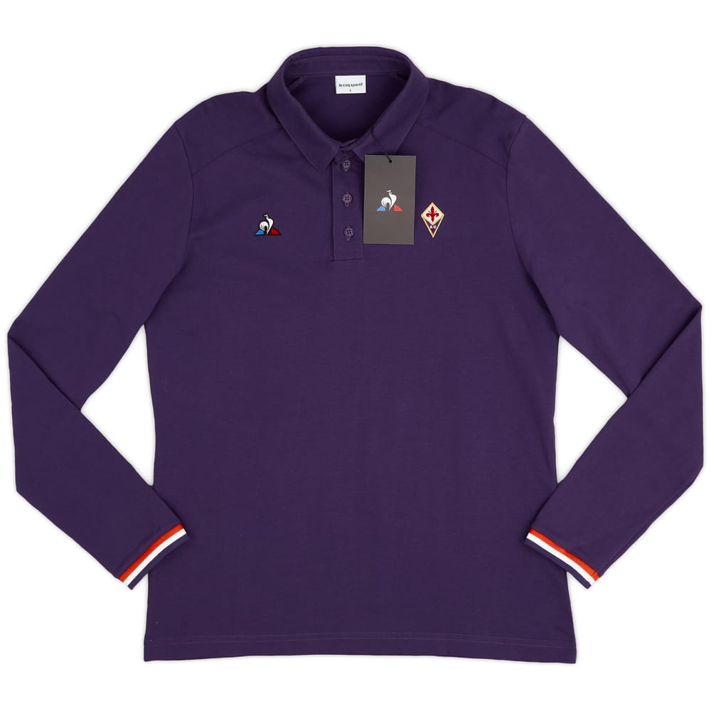 2019-20 Fiorentina Le Coq Sportif L/S Polo T-Shirt (L)