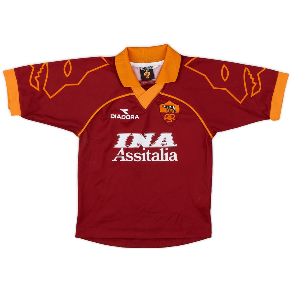 1999-00 Roma Home Shirt - 8/10 - (S.Boys)