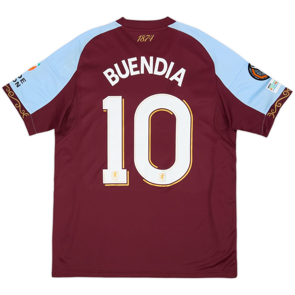 2025-26 Aston Villa Europa League Home Shirt Buendia #10
