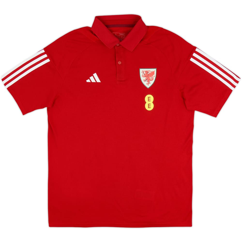 2023-24 Wales adidas Polo T-Shirt - As New