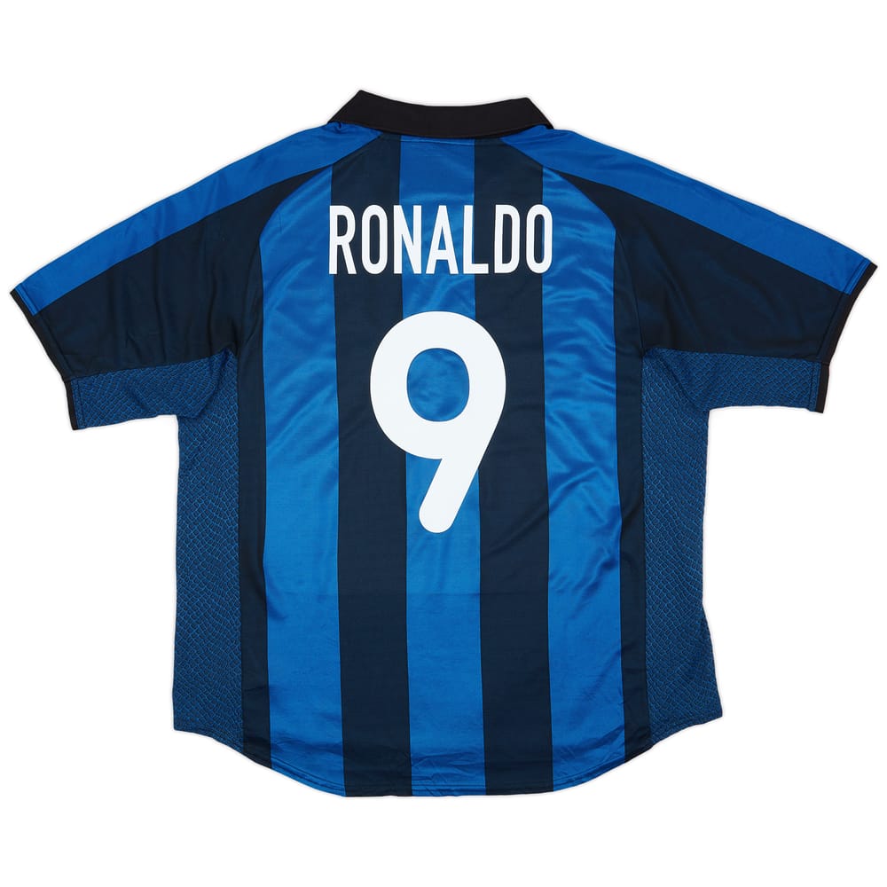 2001-02 Inter Milan Home Shirt Ronaldo #9 - 7/10 - (XL)