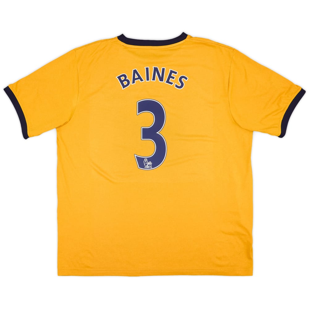 2011-12 Everton Away Shirt Baines #3 - 9/10 - (XL)