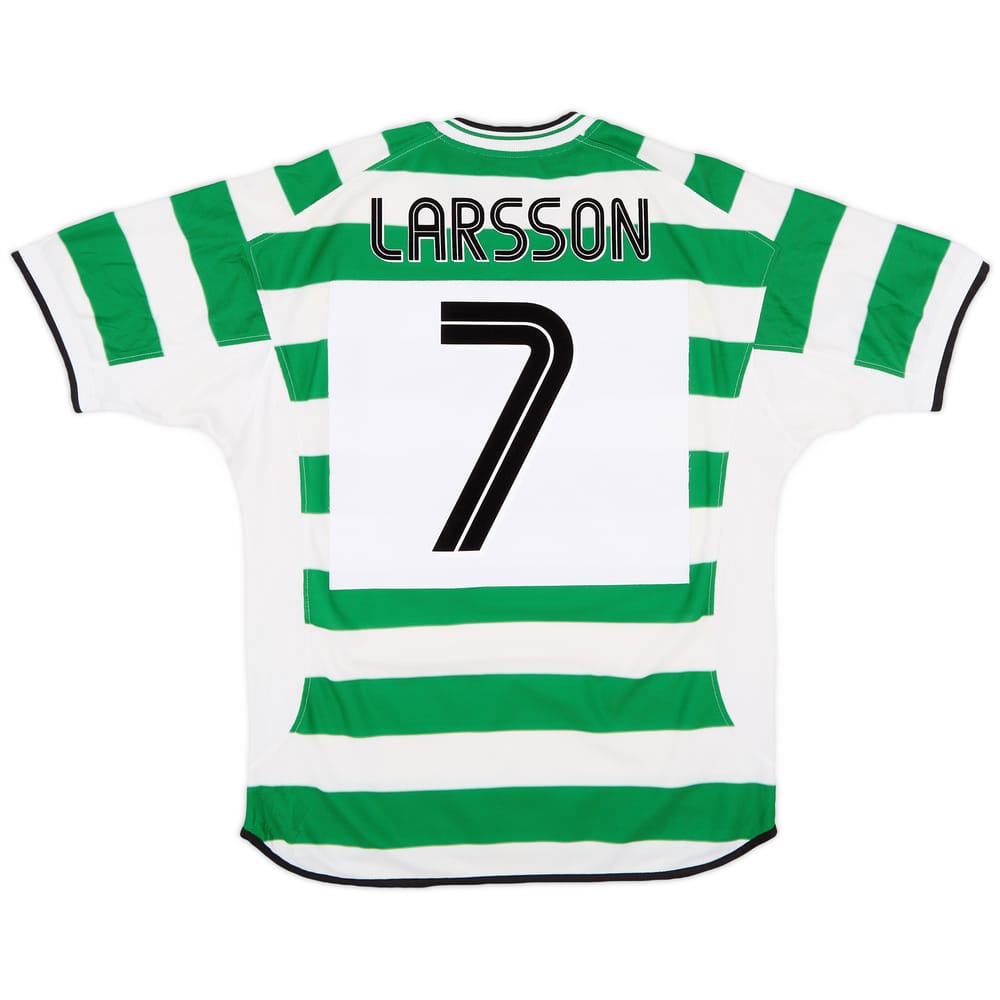 2001-03 Celtic Home Shirt Larsson #7 - 7/10 - (L)