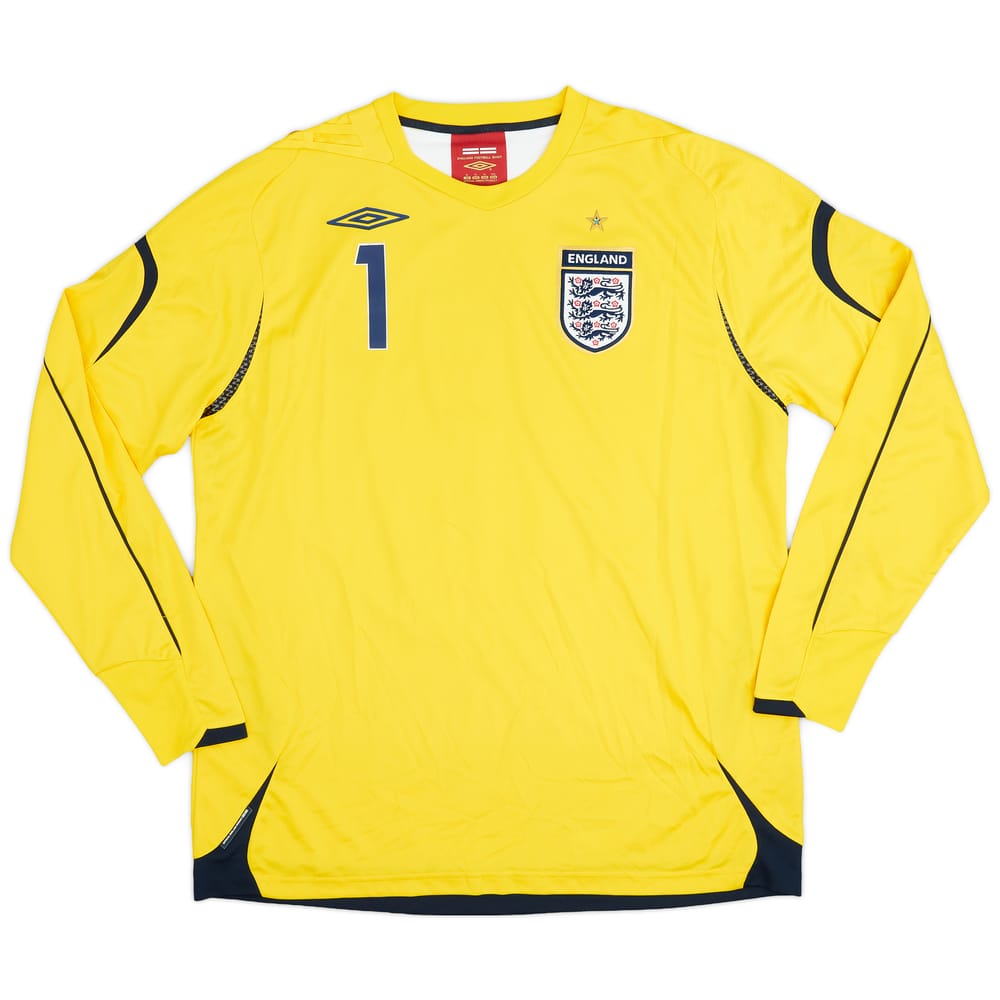 2006-08 England GK Shirt #1 - 8/10 - (XL)