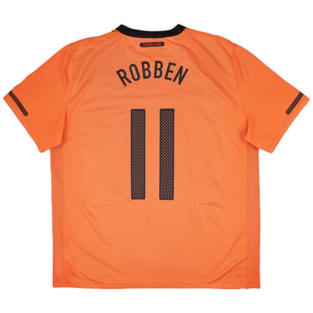 2010-11 Netherlands Home Shirt Robben #11 - 7/10 - (XL)