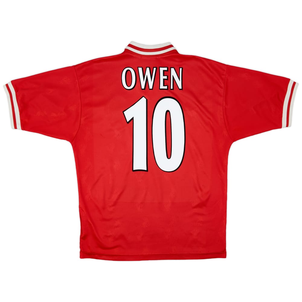 1996-98 Liverpool Home Shirt Owen #18 - 5/10 - (L)