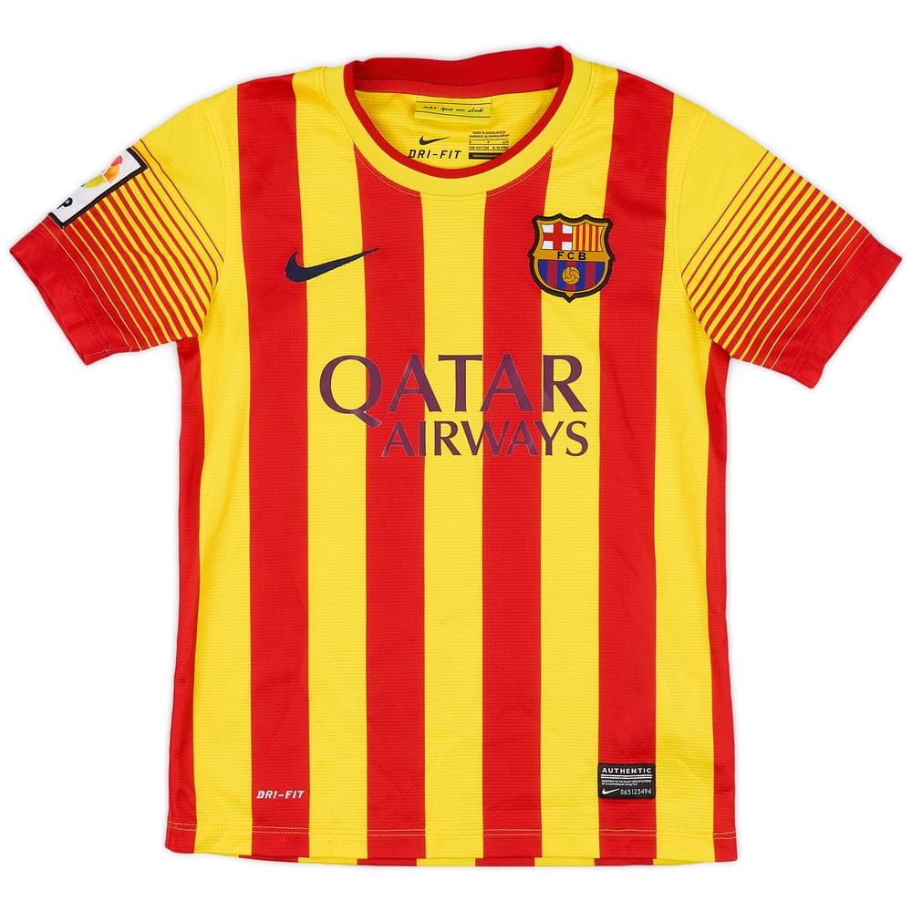 2013-15 Barcelona Away Shirt - 9/10 - (S.Boys)